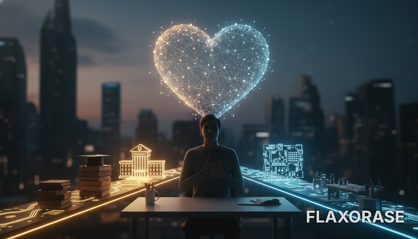 Estudante de tecnologia analisando gráficos de dados em um notebook para comparar currículos de faculdade e cursos técnicos