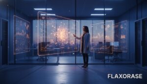 Analista de dados examinando diversos gráficos de dispersão e histogramas em uma tela de computador para identificar padrões iniciais.